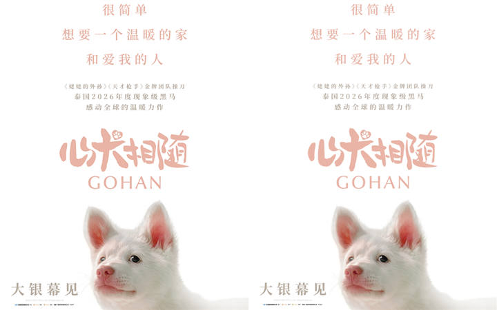 泰国年度票冠《心犬相随》引进内地 粉红桃心鼻小白狗萌翻大银幕